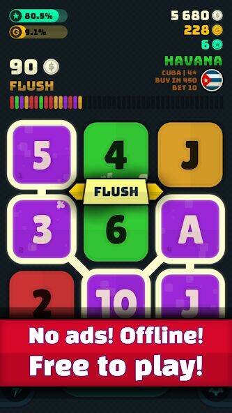 Скачать взломанную Merge Poker [Мод меню] MOD apk на Андроид