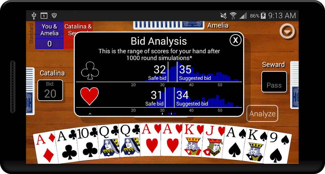 Скачать взломанную Pinochle Classic [Бесплатные покупки] MOD apk на Андроид