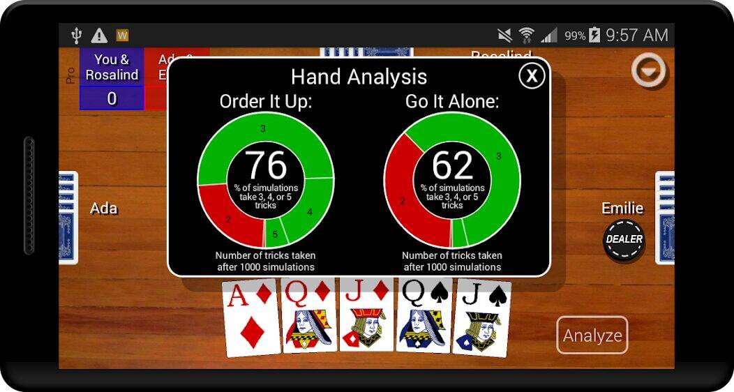 Скачать взломанную Euchre Card Classic [Много денег] MOD apk на Андроид