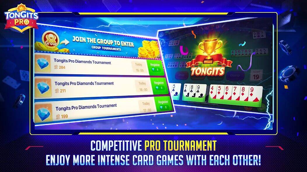 Скачать взломанную Tongits Pro [Бесплатные покупки] MOD apk на Андроид