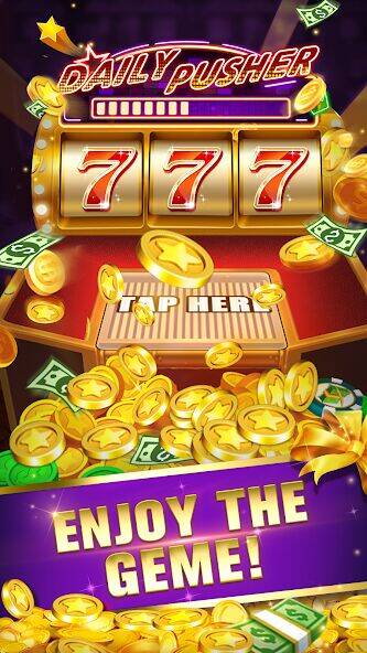 Скачать взломанную Daily Pusher Slots 777 [Много денег] MOD apk на Андроид