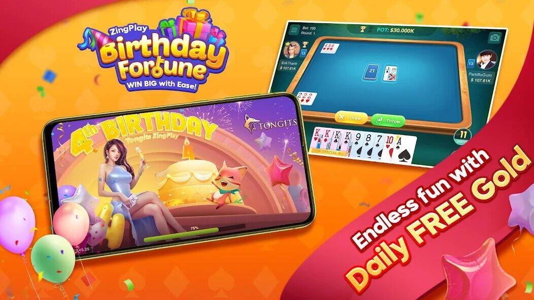 Скачать взломанную Tongits Zingplay - Card Game [Много монет] MOD apk на Андроид