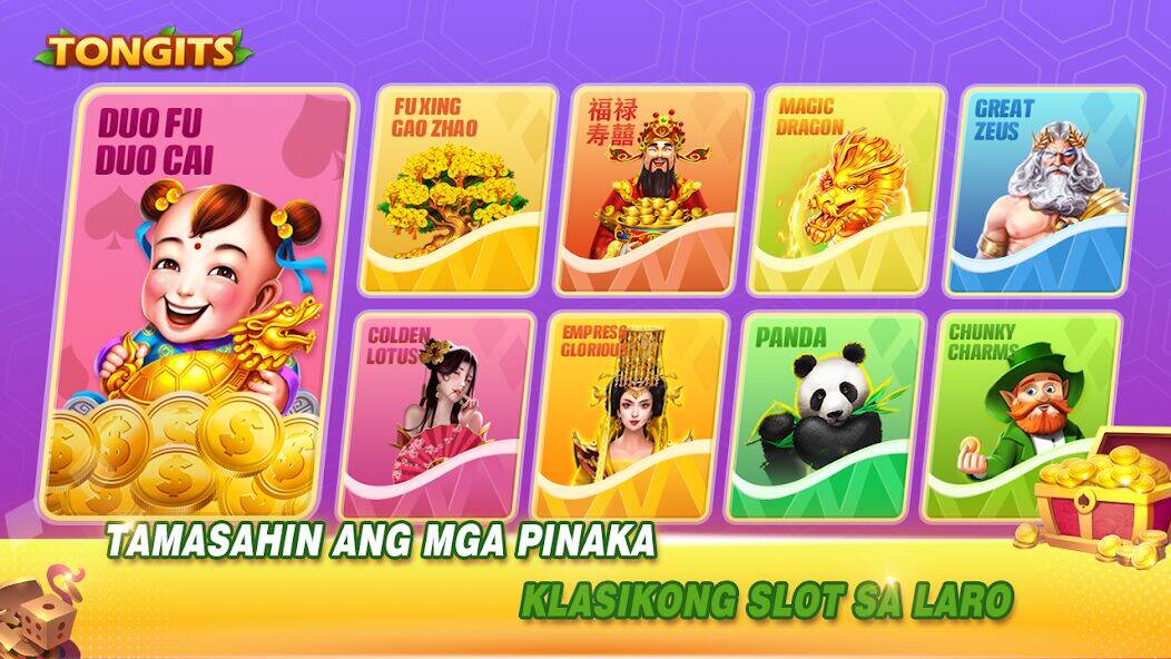 Скачать взломанную Tongits Slots - Pusoy, Lucky9 [Много монет] MOD apk на Андроид