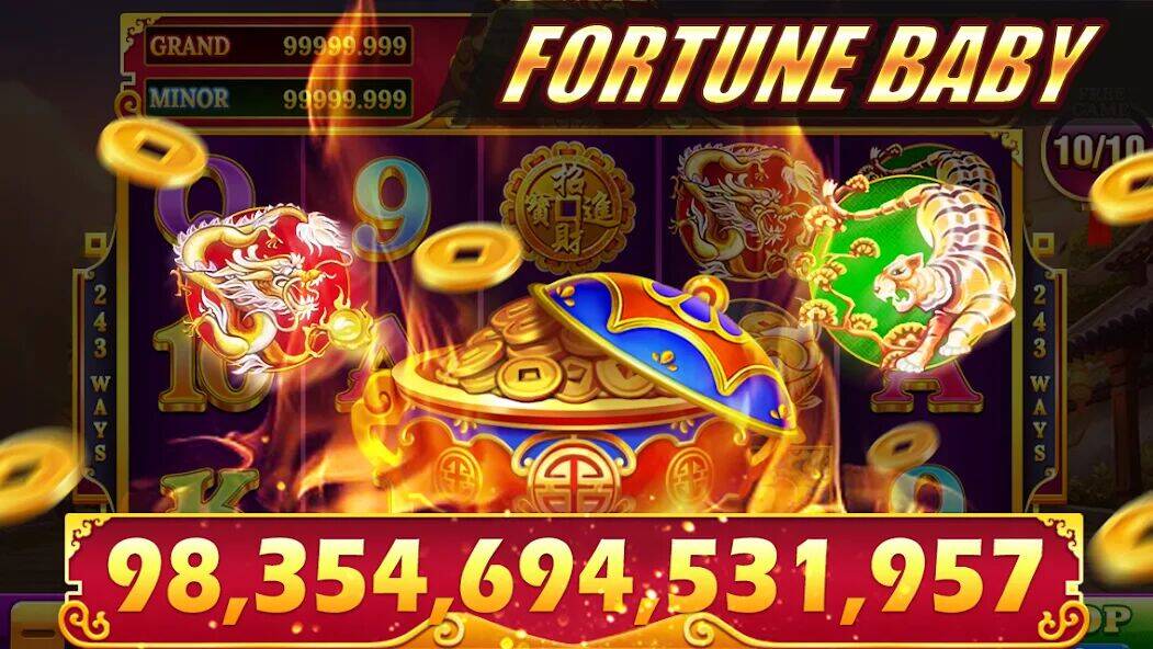Скачать взломанную Crazy Win Slots [Много монет] MOD apk на Андроид