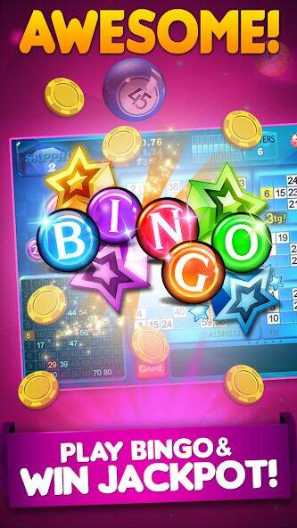 Скачать взломанную Bingo 90 Live: Vegas Slots [Много денег] MOD apk на Андроид