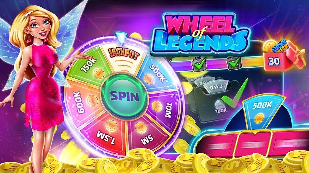 Скачать взломанную Best Casino Legends 777 Slots [Много монет] MOD apk на Андроид