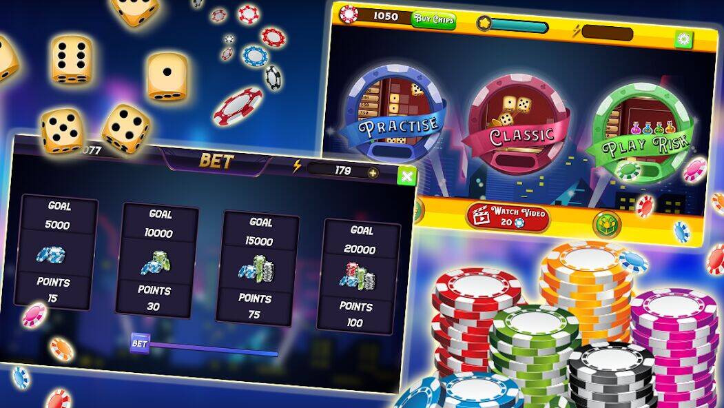 Скачать взломанную Farkle - Dice Game [Мод меню] MOD apk на Андроид