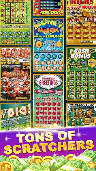Скачать взломанную Lottery Scratchers Master [Много денег] MOD apk на Андроид