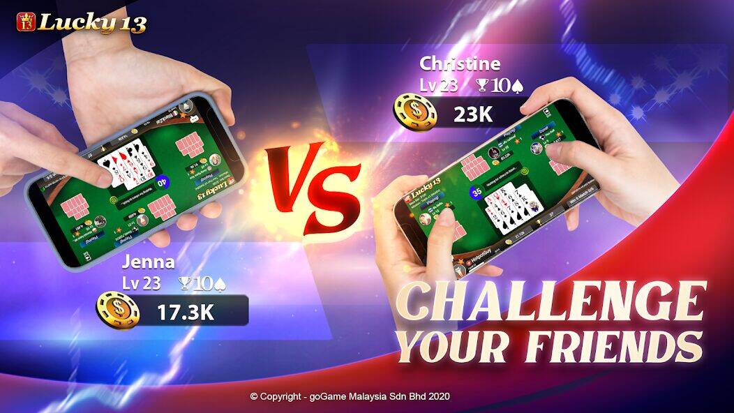 Скачать взломанную Lucky 13: 13 Poker Puzzle [Бесплатные покупки] MOD apk на Андроид