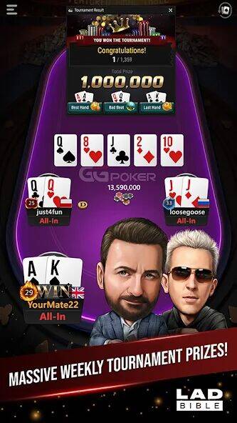 Скачать взломанную GGPoker UK - Real Online Poker [Мод меню] MOD apk на Андроид