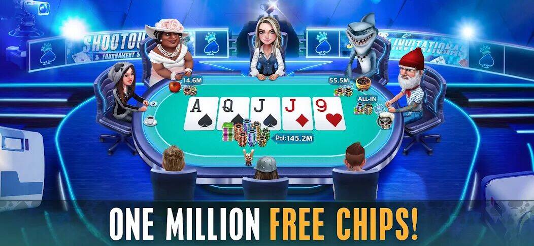 Скачать взломанную HD Poker: Texas Holdem Casino [Мод меню] MOD apk на Андроид