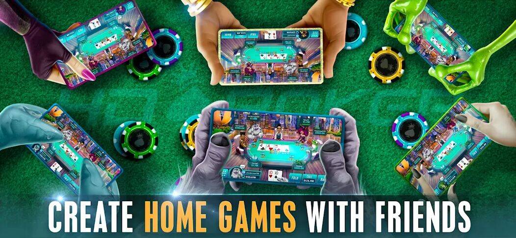 Скачать взломанную HD Poker: Texas Holdem Casino [Мод меню] MOD apk на Андроид