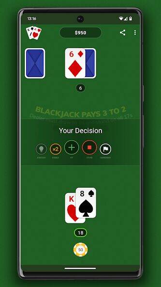 Скачать взломанную Blackjack [Мод меню] MOD apk на Андроид