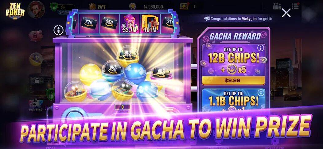 Скачать взломанную Zen Poker [Много денег] MOD apk на Андроид