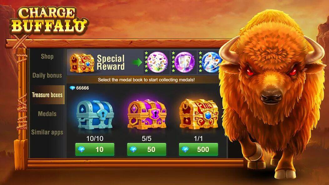Скачать взломанную Charge Buffalo Slot-TaDa Games [Мод меню] MOD apk на Андроид
