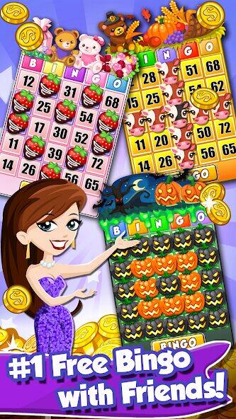 Скачать взломанную Bingo PartyLand 2: Bingo Games [Много денег] MOD apk на Андроид
