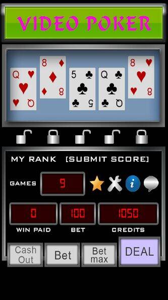 Скачать взломанную Video Poker [Бесплатные покупки] MOD apk на Андроид