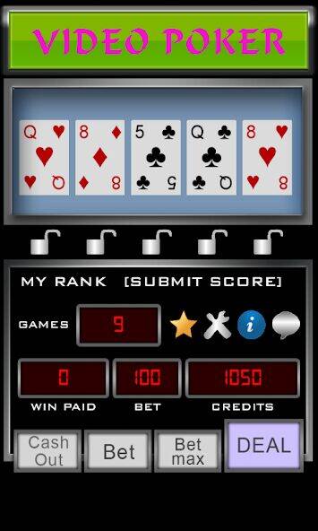 Скачать взломанную Video Poker [Бесплатные покупки] MOD apk на Андроид