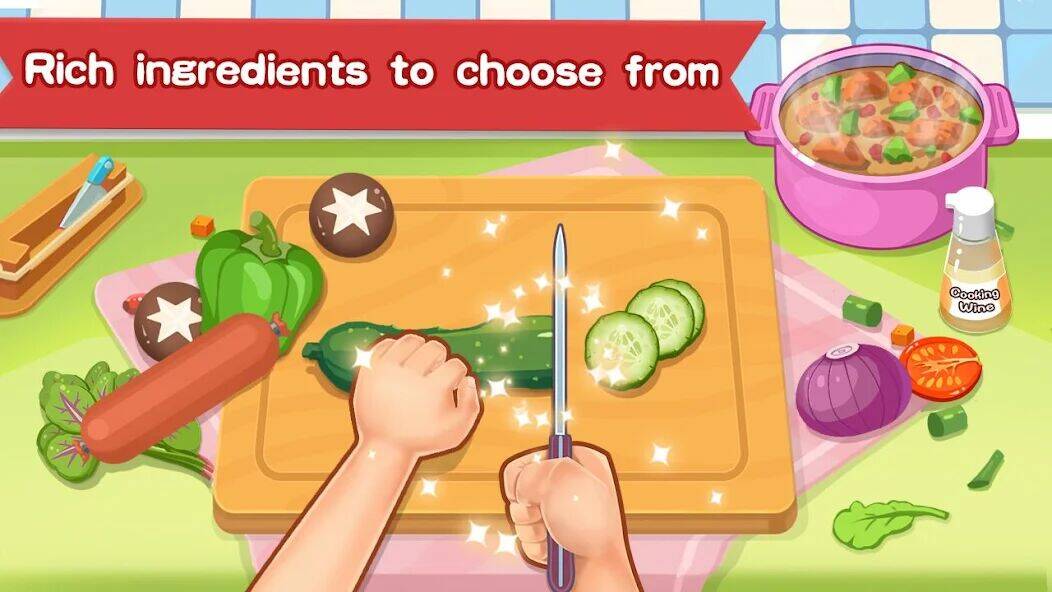 Скачать взломанную Счастливый мир кухни [Бесплатные покупки] MOD apk на Андроид