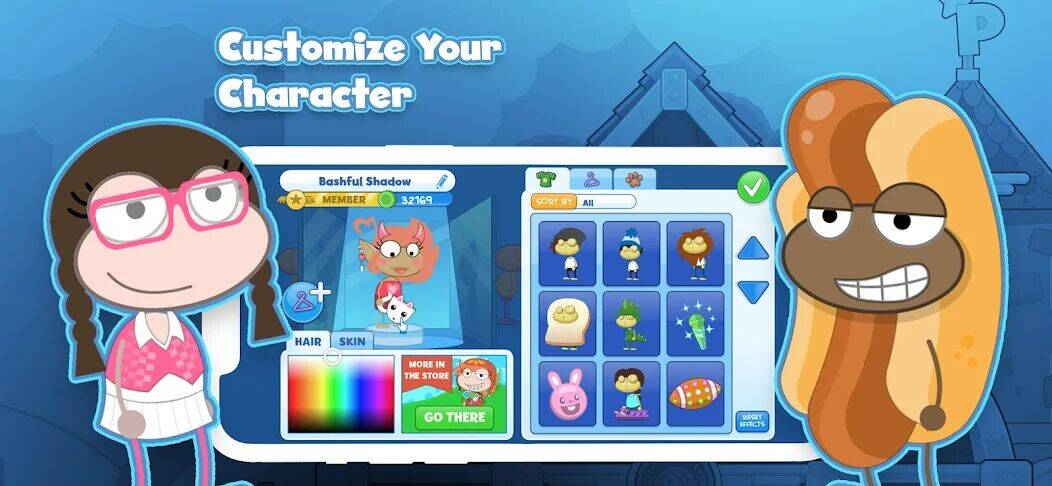 Скачать взломанную Poptropica: Fun Kids Adventure [Много денег] MOD apk на Андроид