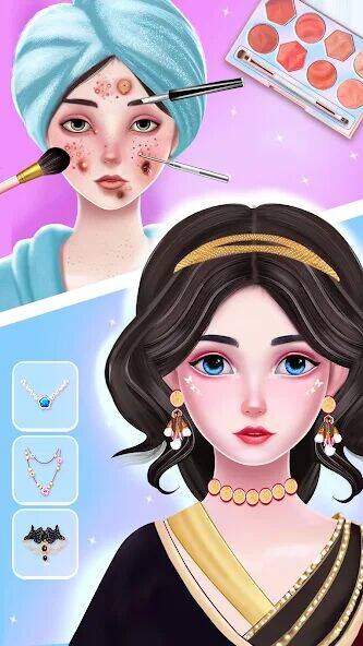 Скачать взломанную Мода Макияж Девушки Красоты [Мод меню] MOD apk на Андроид