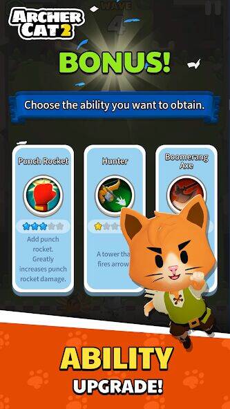 Скачать взломанную Archer Cat 2 [Много денег] MOD apk на Андроид