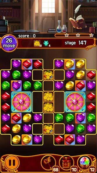 Скачать взломанную Jewel Magic Castle [Мод меню] MOD apk на Андроид