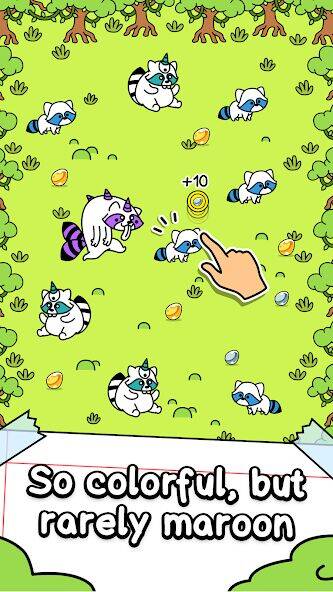 Скачать взломанную Raccoon Evolution: Idle Mutant [Много денег] MOD apk на Андроид