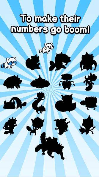 Скачать взломанную Raccoon Evolution: Idle Mutant [Много денег] MOD apk на Андроид