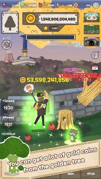 Скачать взломанную Woodcutter: Idle Clicker [Много денег] MOD apk на Андроид