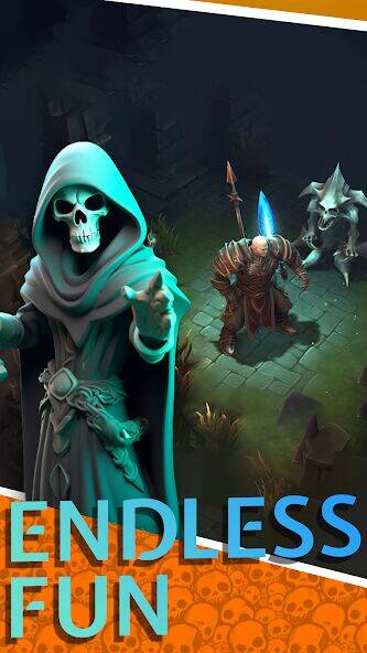 Скачать взломанную Necromancer Hero: Skeletons 3D [Много монет] MOD apk на Андроид