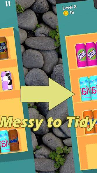 Скачать взломанную Tidy Box Match 3D [Бесплатные покупки] MOD apk на Андроид