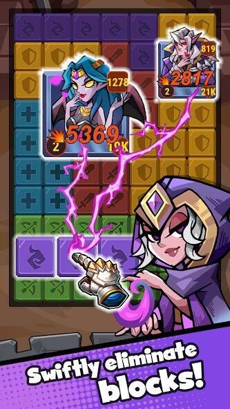 Скачать взломанную Legend of Aaron-Match & Puzzle [Бесплатные покупки] MOD apk на Андроид