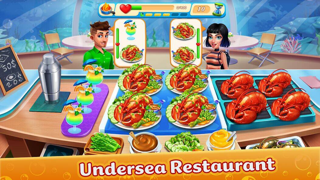 Скачать взломанную Cooking Aquarium - A Star Chef [Мод меню] MOD apk на Андроид