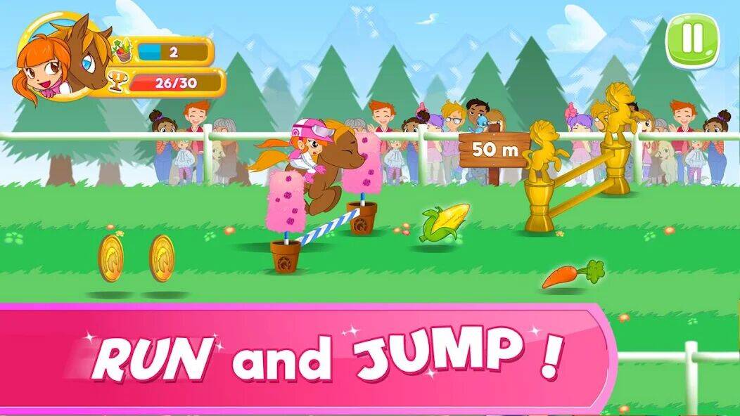 Скачать взломанную Pony Run : Magic Trails [Много монет] MOD apk на Андроид