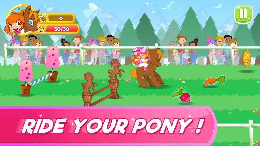 Скачать взломанную Pony Run : Magic Trails [Много монет] MOD apk на Андроид