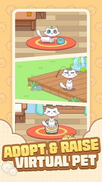Скачать взломанную Cat Time - Cat Game, Match 3 [Много денег] MOD apk на Андроид
