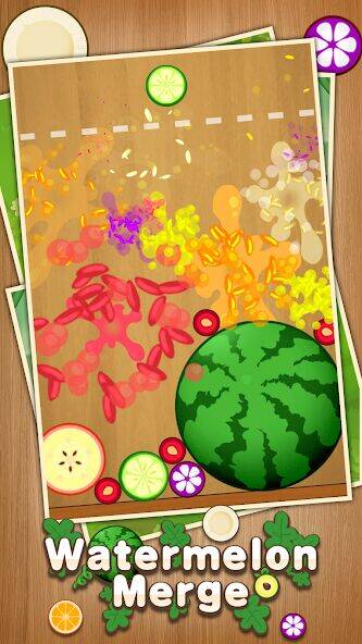 Скачать взломанную Watermelon Merge [Много денег] MOD apk на Андроид