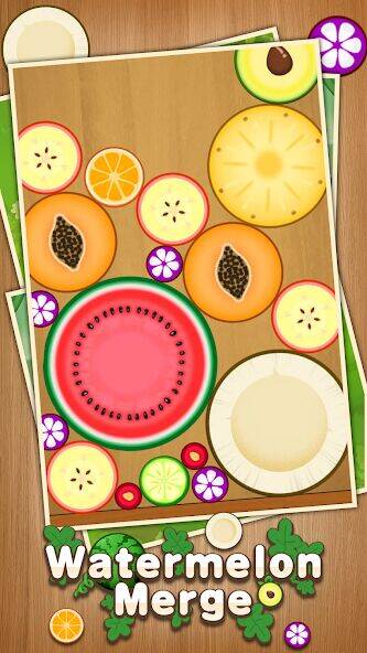Скачать взломанную Watermelon Merge [Много денег] MOD apk на Андроид