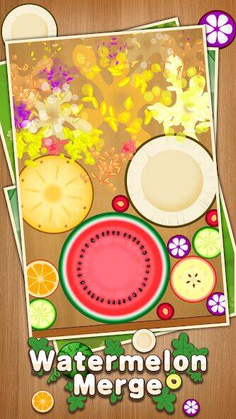 Скачать взломанную Watermelon Merge [Много денег] MOD apk на Андроид