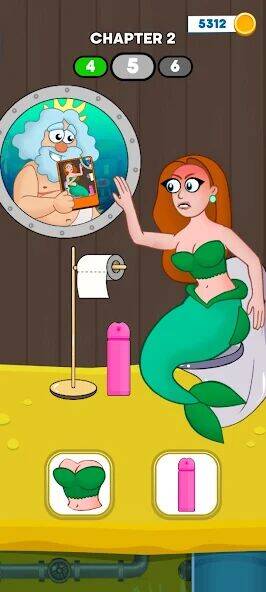 Скачать взломанную Neptune vs Mermaid: Fish Prank [Бесплатные покупки] MOD apk на Андроид