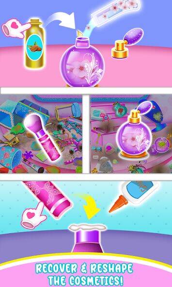 Скачать взломанную ASMR Makeup kit- Cleaning Game [Бесплатные покупки] MOD apk на Андроид