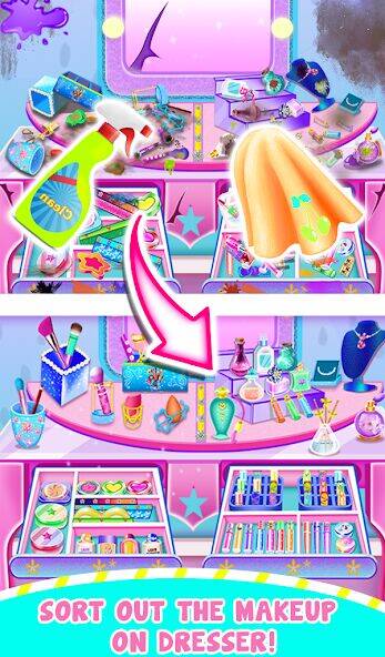 Скачать взломанную ASMR Makeup kit- Cleaning Game [Бесплатные покупки] MOD apk на Андроид