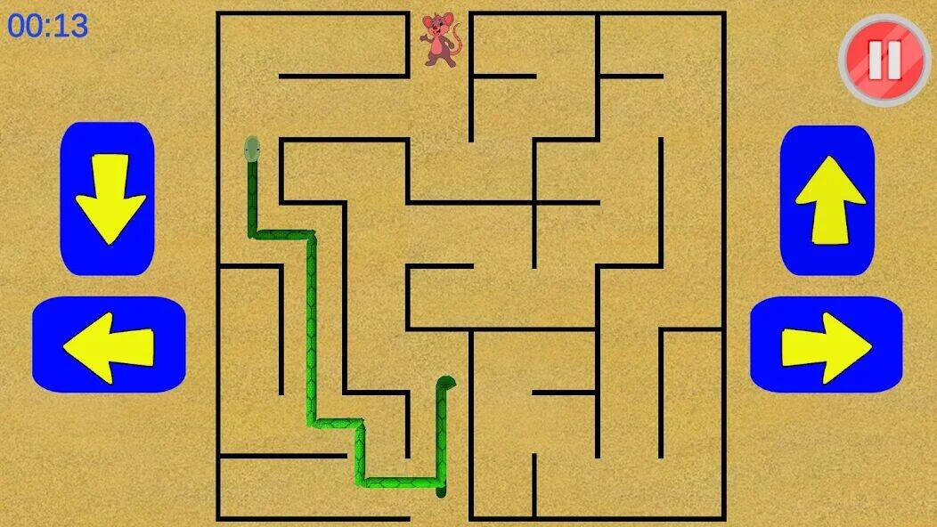 Скачать взломанную Snake Maze game [Много денег] MOD apk на Андроид