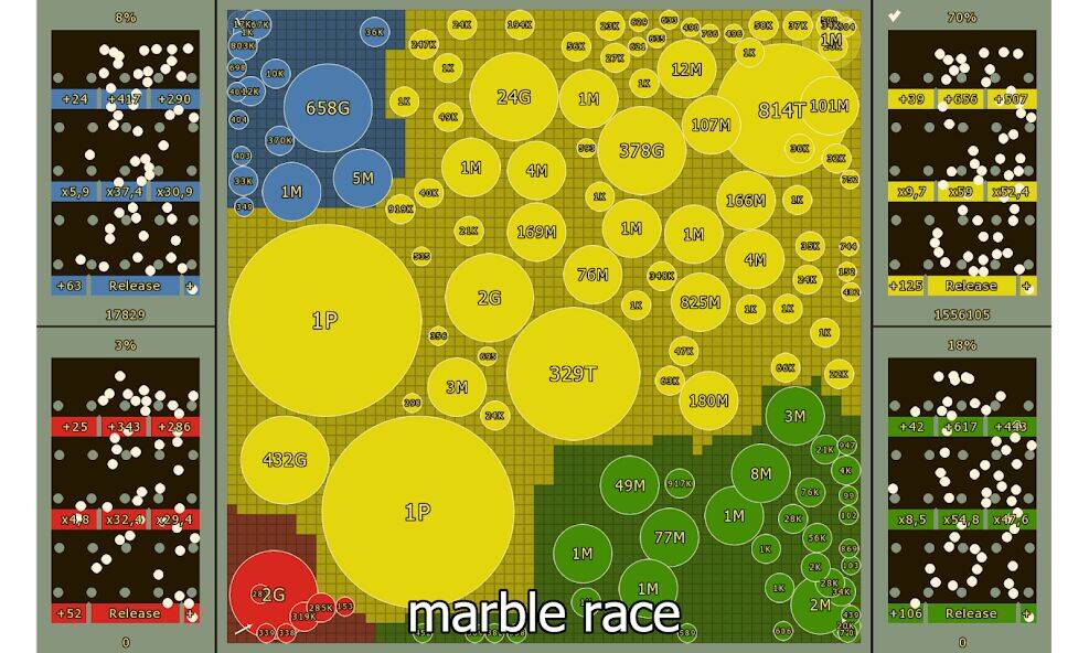 Скачать взломанную Marble Race and Territory War [Много денег] MOD apk на Андроид