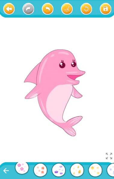 Скачать взломанную dolphin coloring game [Бесплатные покупки] MOD apk на Андроид
