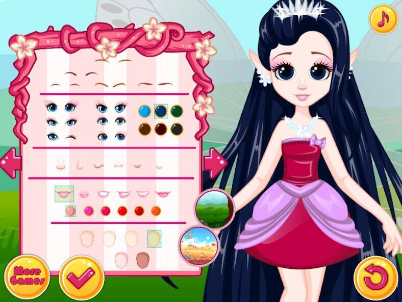 Скачать взломанную Феи одевалки: Игры для девочек [Много денег] MOD apk на Андроид