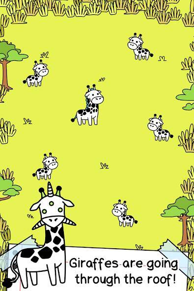 Скачать взломанную Giraffe Evolution: Жирафы [Много денег] MOD apk на Андроид