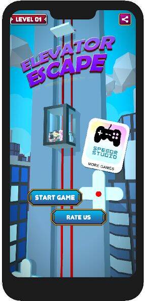 Скачать взломанную Elevator Escape:Fall Adventure [Много денег] MOD apk на Андроид