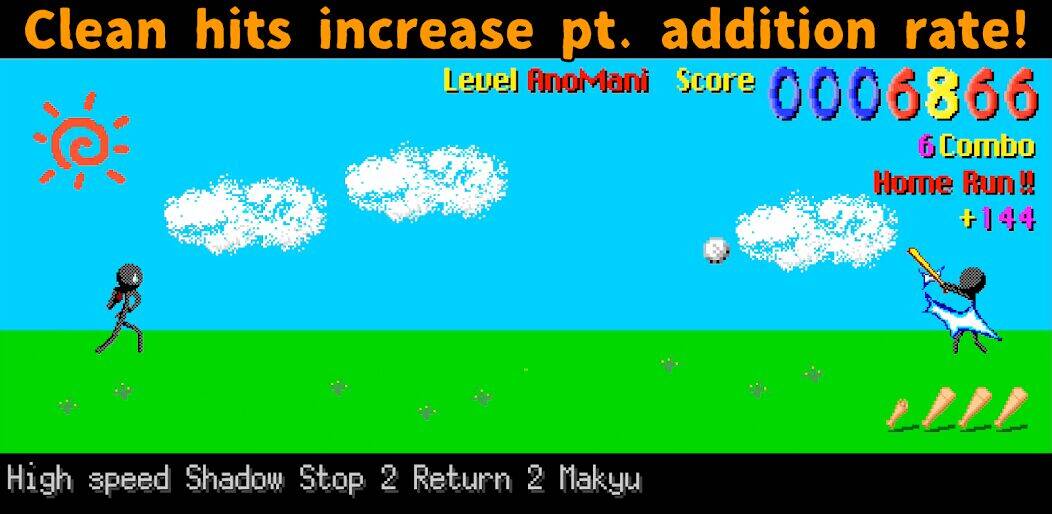 Скачать взломанную Makyu-san: Casual Batting Game [Много монет] MOD apk на Андроид
